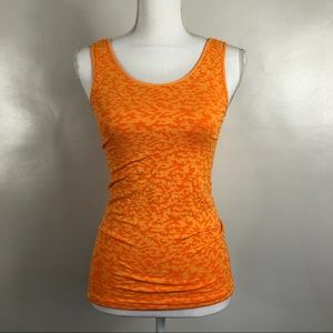 Nikibiki Orange Pucker Style Stretch Tank One Size